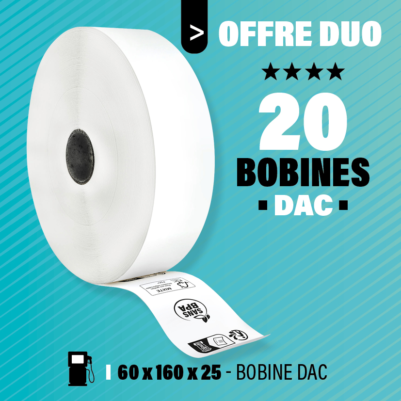 Bobine pour distributeur automatique 150m en continu - pack de 6 rouleaux